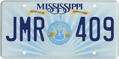 MS license plate JMR409