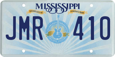 MS license plate JMR410