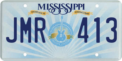 MS license plate JMR413