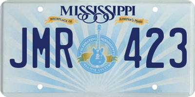 MS license plate JMR423