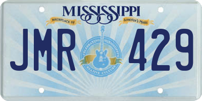 MS license plate JMR429