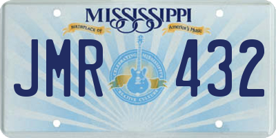 MS license plate JMR432