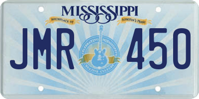 MS license plate JMR450