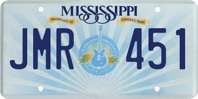 MS license plate JMR451