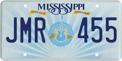MS license plate JMR455