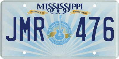 MS license plate JMR476