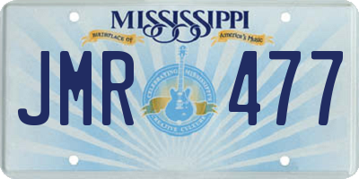 MS license plate JMR477