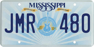 MS license plate JMR480