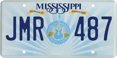 MS license plate JMR487