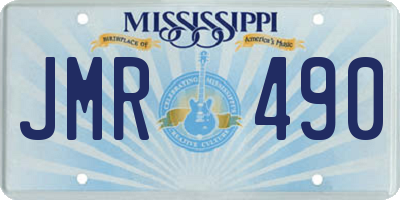 MS license plate JMR490