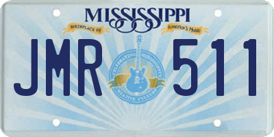 MS license plate JMR511