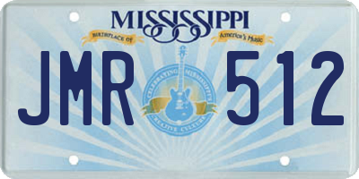 MS license plate JMR512
