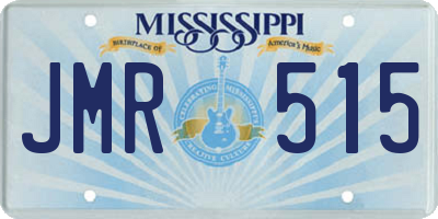 MS license plate JMR515