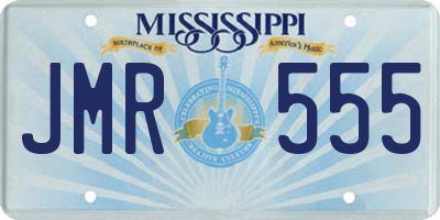 MS license plate JMR555