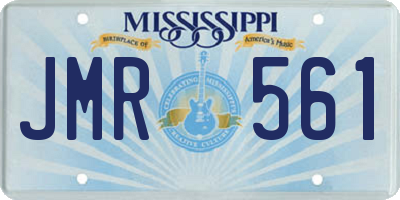 MS license plate JMR561