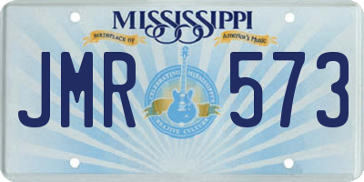 MS license plate JMR573