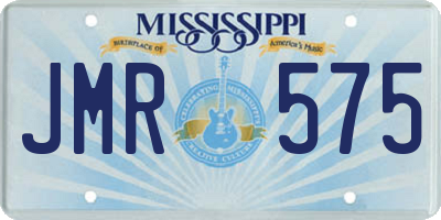 MS license plate JMR575