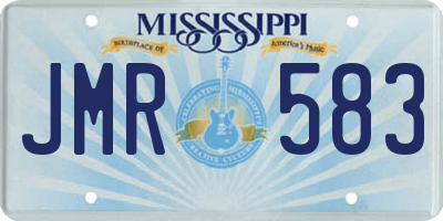 MS license plate JMR583