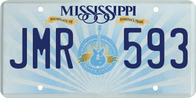 MS license plate JMR593