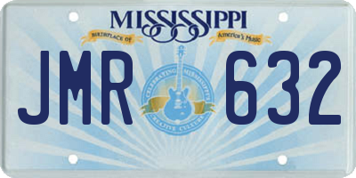 MS license plate JMR632