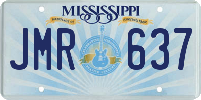 MS license plate JMR637