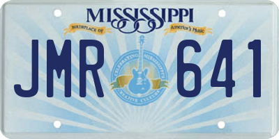 MS license plate JMR641