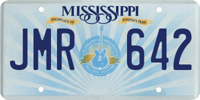 MS license plate JMR642