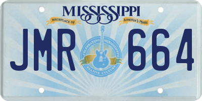 MS license plate JMR664