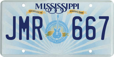 MS license plate JMR667