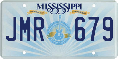 MS license plate JMR679