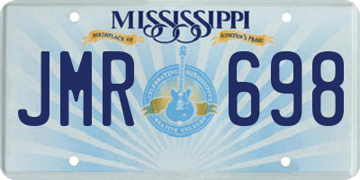 MS license plate JMR698