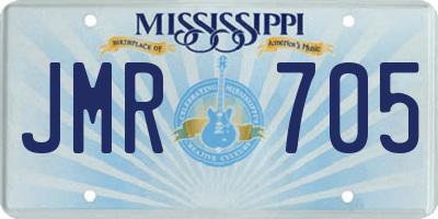 MS license plate JMR705