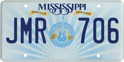 MS license plate JMR706