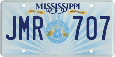 MS license plate JMR707