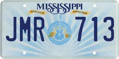 MS license plate JMR713