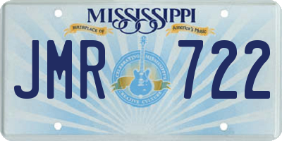 MS license plate JMR722