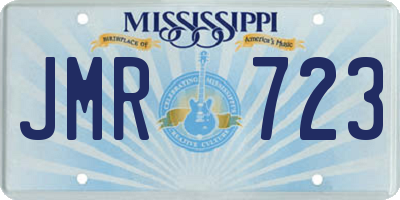 MS license plate JMR723