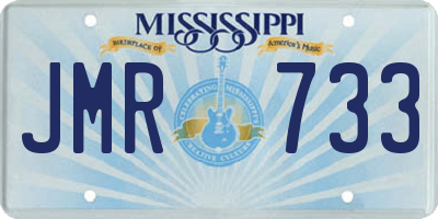 MS license plate JMR733