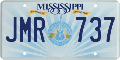 MS license plate JMR737