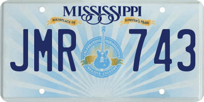 MS license plate JMR743