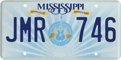 MS license plate JMR746