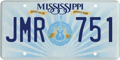 MS license plate JMR751
