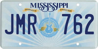 MS license plate JMR762