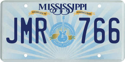 MS license plate JMR766