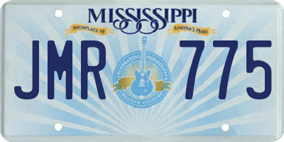 MS license plate JMR775