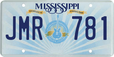 MS license plate JMR781