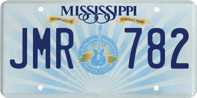 MS license plate JMR782