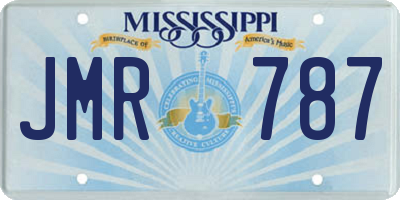 MS license plate JMR787