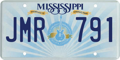 MS license plate JMR791