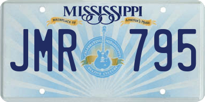 MS license plate JMR795
